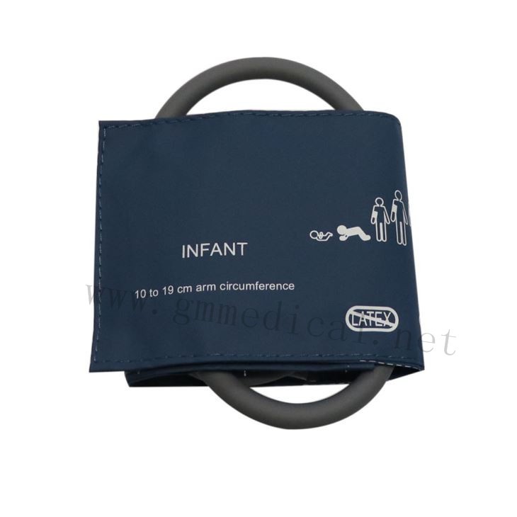 Infant Single Tube Nibp Blutdruckmanschette 10-19cm Blau