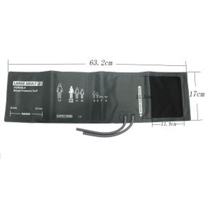 Large Adult # 12 Durable Nibp Cuff, 32.1-43.4cm Armumfang, ohne Gasbag