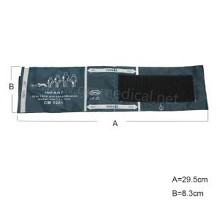 Säugling Single Tube NIBP Manschette für Blutdruckmessgerät, Nylon-Manschette